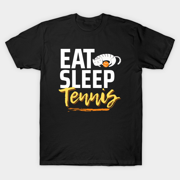 Eat Sleep Tennis Lazy Cat by TopTennisMerch